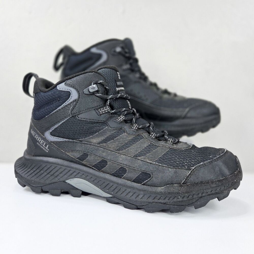 Merrell Speed Strike 2 Thermo Mid Waterproof Black Boots J037833 Sz 9.5